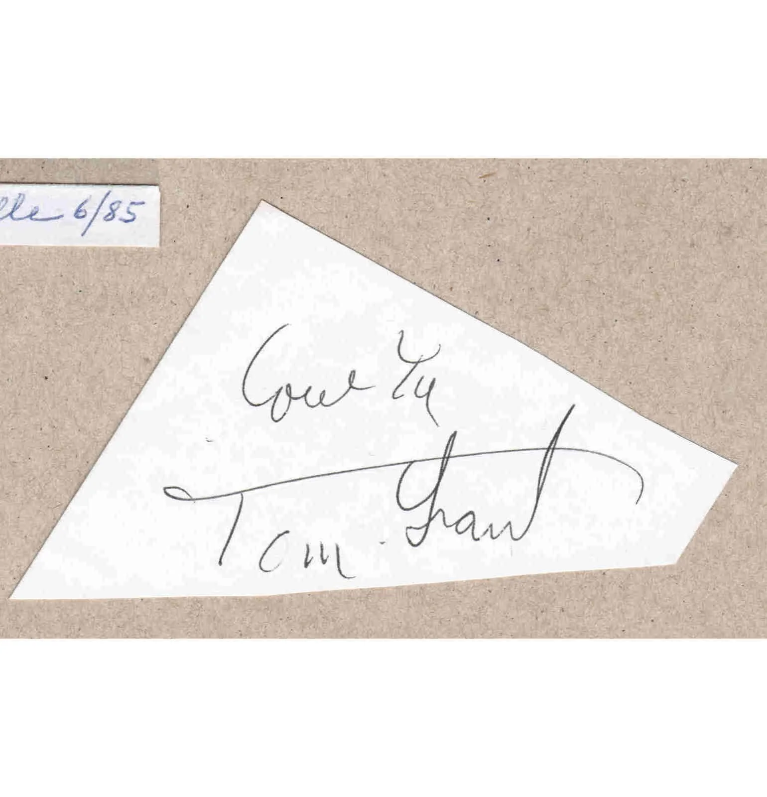 1985 Margo Smith/ Tom Grant Signed Autograph w/Fan Taken 3.5 x 3.5 OOAK Photo, image 3