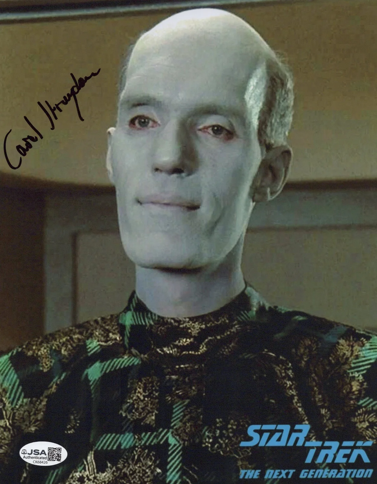 Carel Struycken — Star Trek - Mr. Homn 8x10 photo signed by Carel Struycken JSA COA