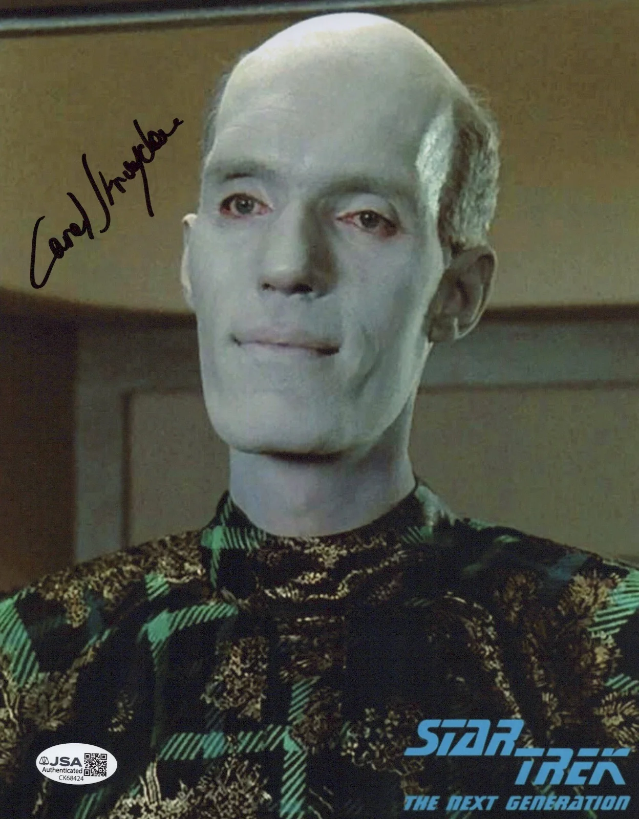 Carel Struycken — Star Trek - Mr. Homn 8x10 photo signed by Carel Struycken JSA COA