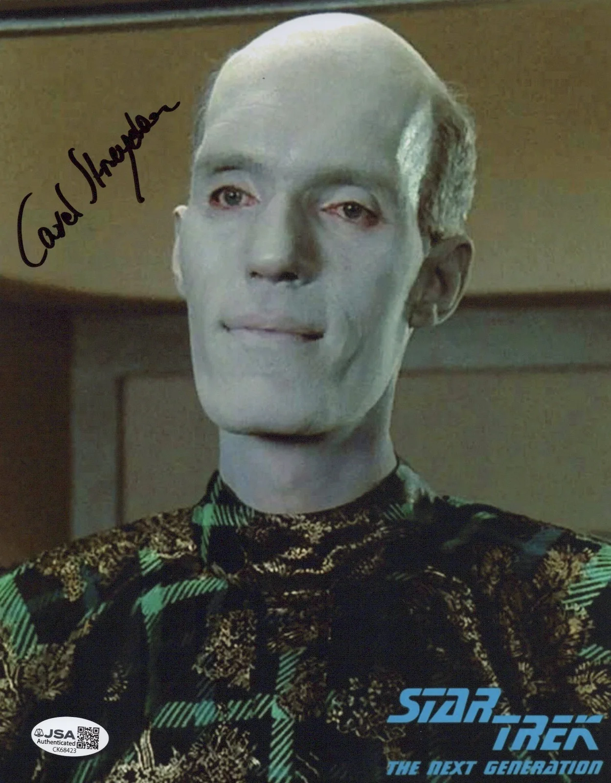 Carel Struycken — Star Trek - Mr. Homn 8x10 photo signed by Carel Struycken JSA COA