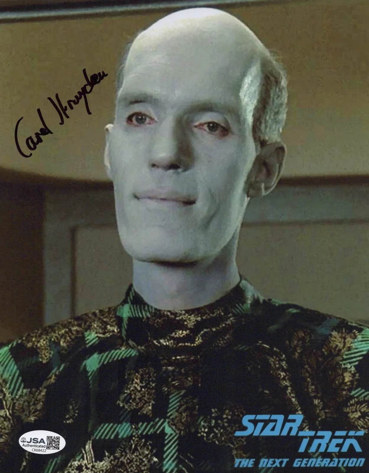Carel Struycken — Star Trek - Mr. Homn 8x10 photo signed by Carel Struycken JSA COA