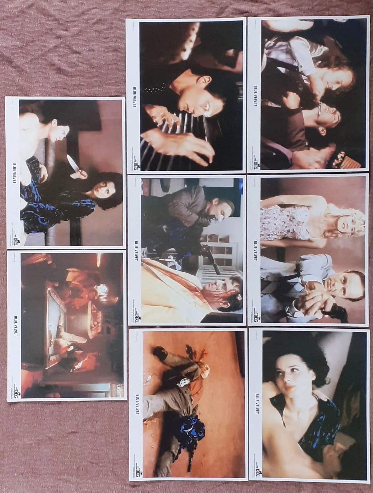 BLUE VELVET 11x14 LOBBY CARD SET 1986 DAVID LYNCH NEW UNUSED MINT, image 2