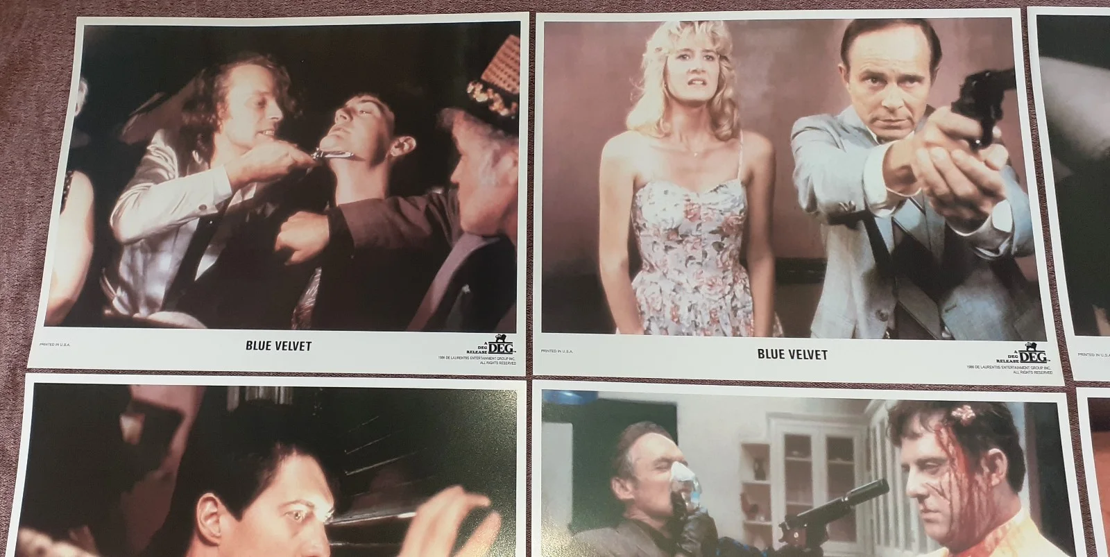 BLUE VELVET 11x14 LOBBY CARD SET 1986 DAVID LYNCH NEW UNUSED MINT, image 4
