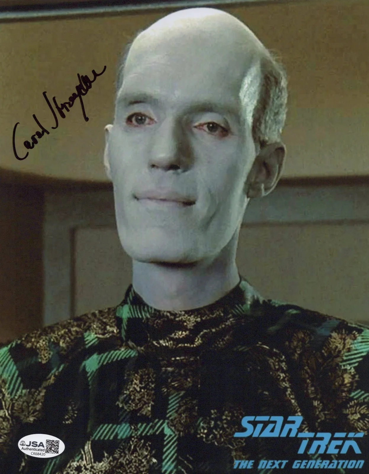 Carel Struycken — Star Trek - Mr. Homn 8x10 photo signed by Carel Struycken JSA COA