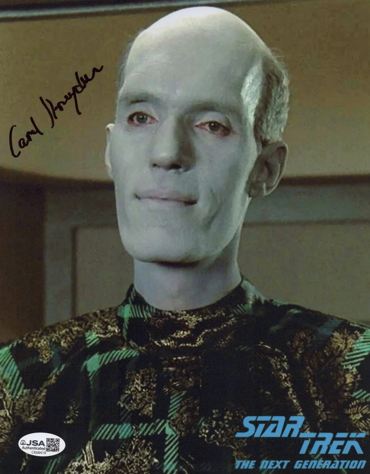 Carel Struycken — Star Trek - Mr. Homn 8x10 photo signed by Carel Struycken JSA COA
