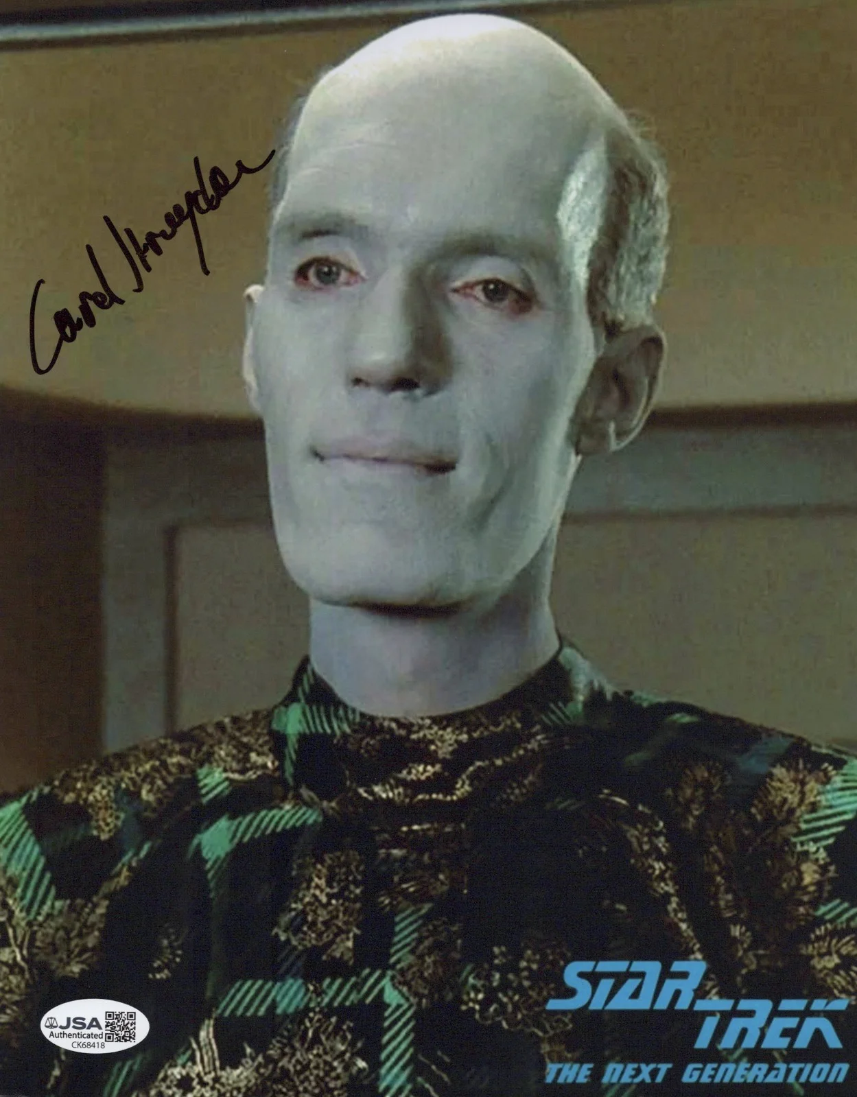 Carel Struycken — Star Trek - Mr. Homn 8x10 photo signed by Carel Struycken JSA COA