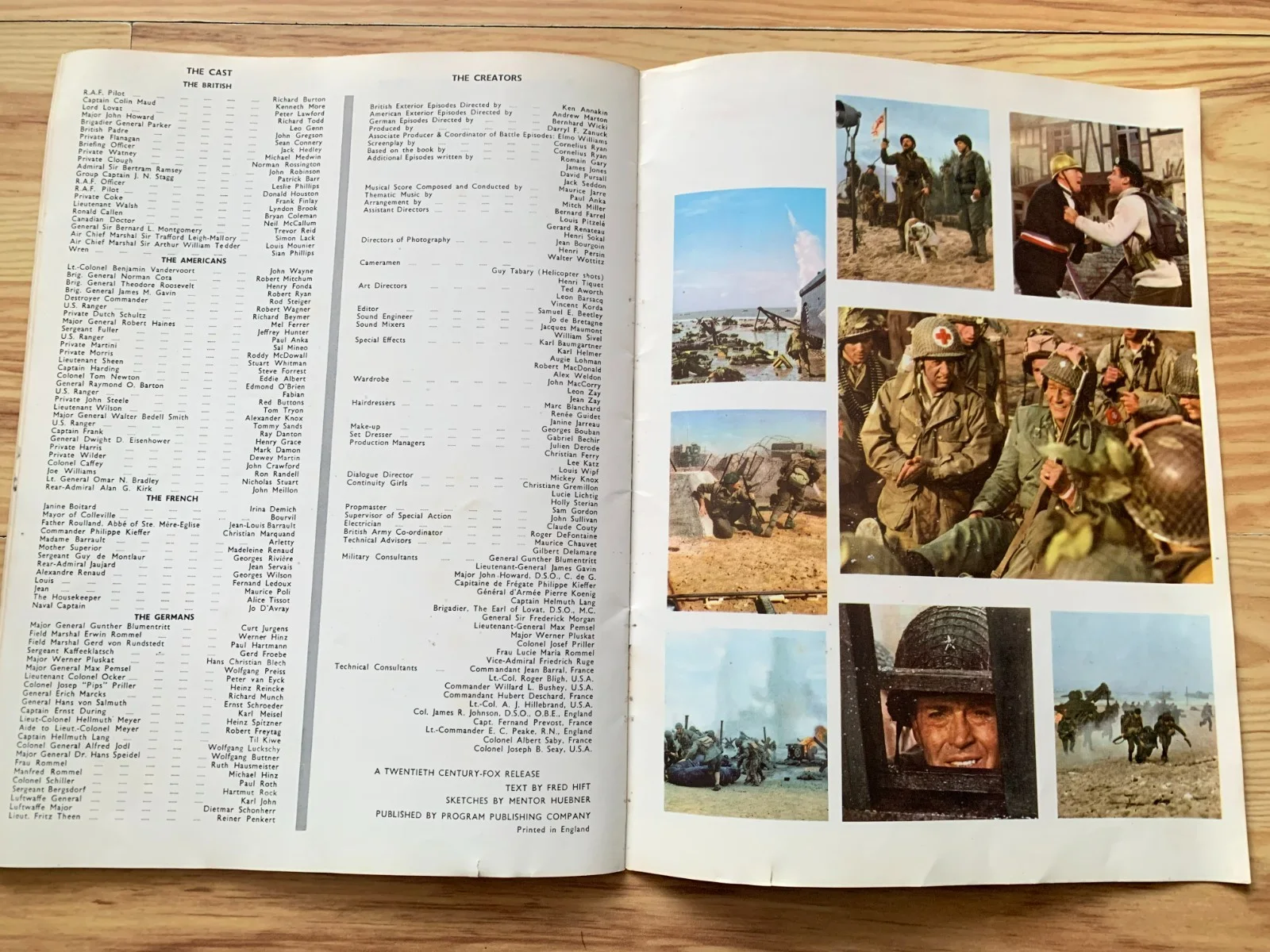 Darryl F. Zanuck's The Longest Day souvenir magazine/brochure, film, изображение 5