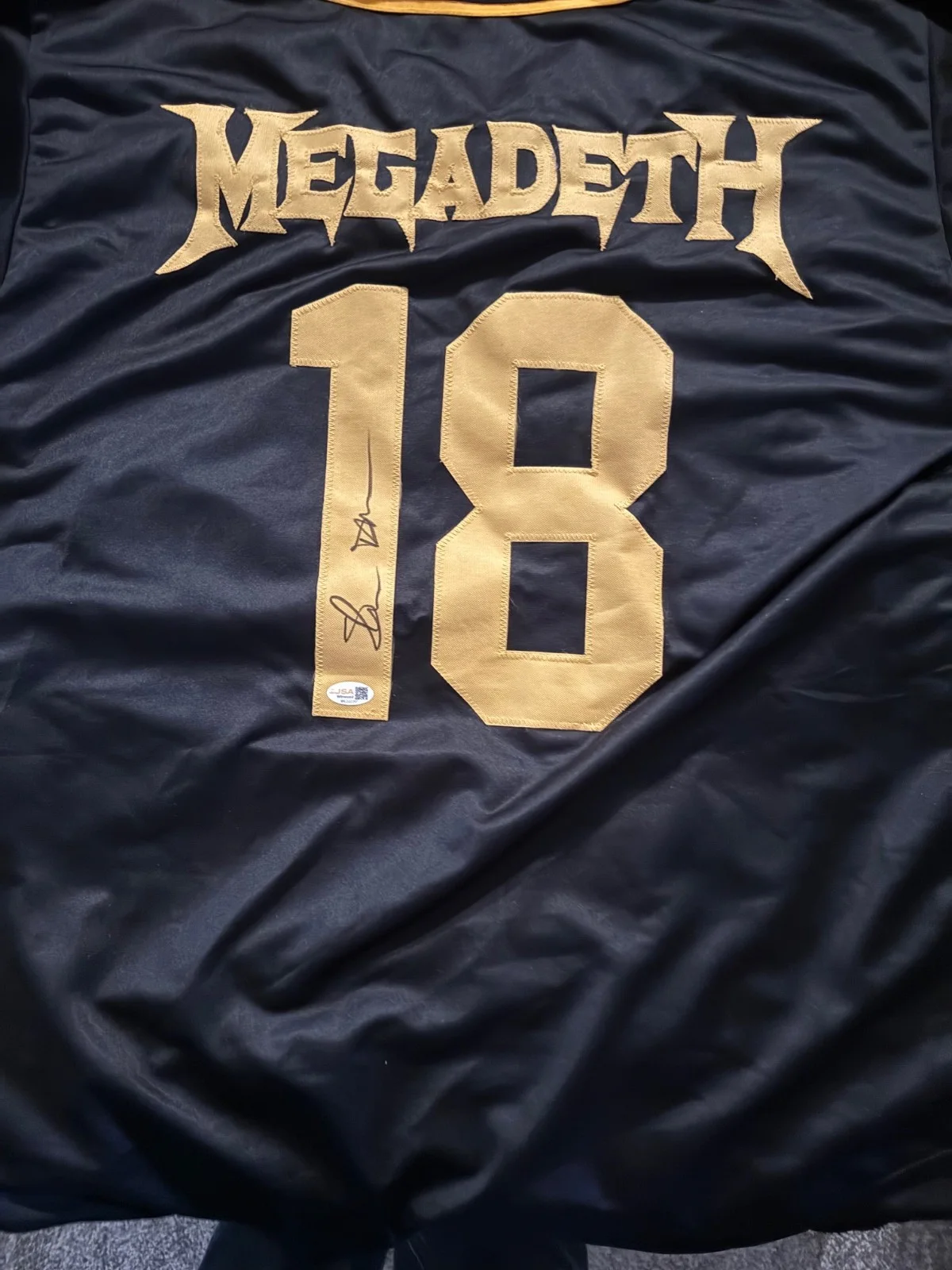 SHAWN DROVER signed / autographed MEGADETH DRUMMER JSA COA JERSEY XL, image 3
