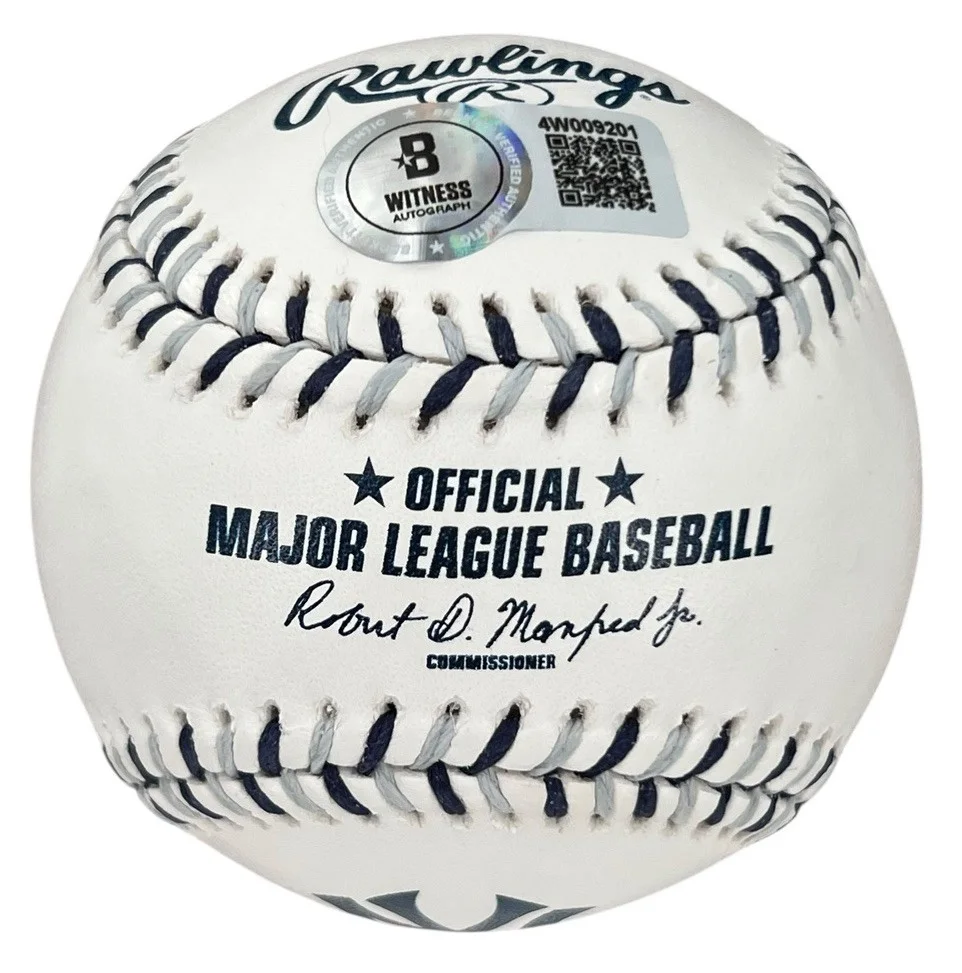 Jason Alexander — Jason Alexander Signed Official Yankees Baseball w/ "Costanza" BAS Witnessed, image 3