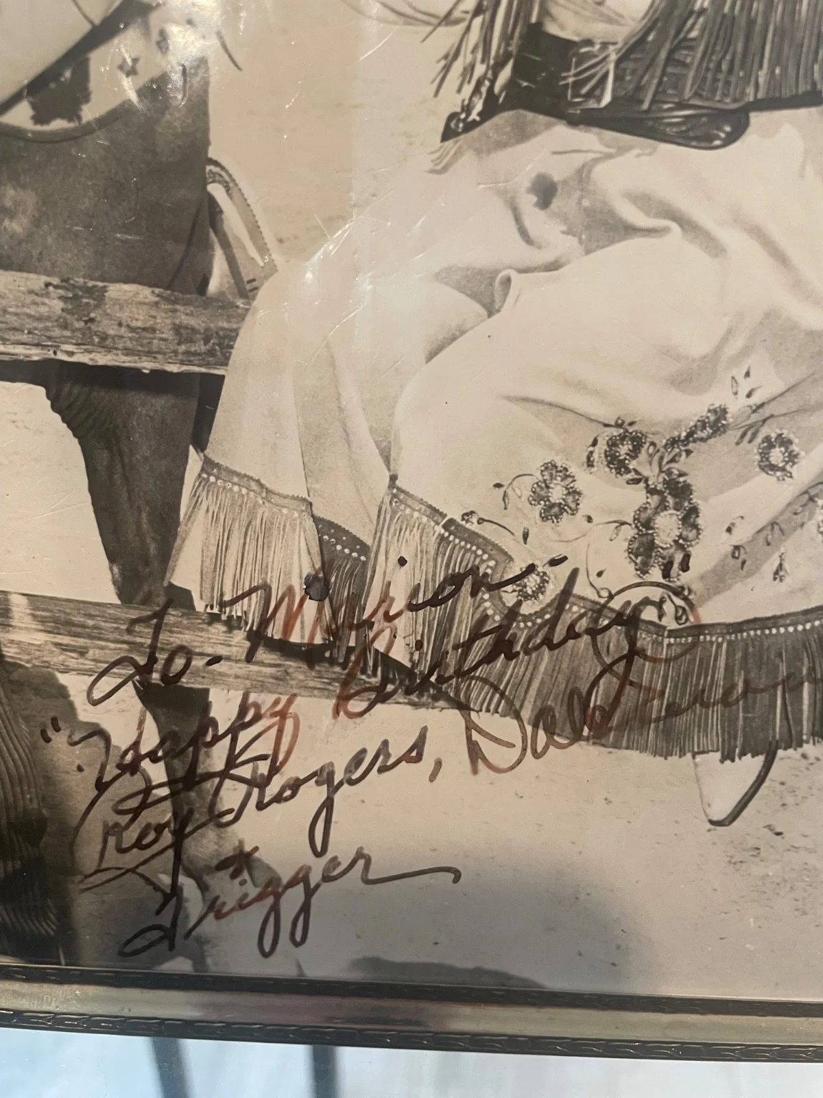 Roy Rogers, Dale Evans — signed original photo of Roy Rogers, Dale Evans