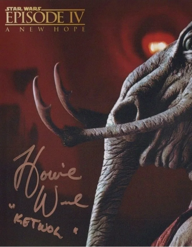 Howie Weed — Star Wars Episode IV "A New Hope" - HOWIE WEED as 'Ketwol' - Signed 8x10 w/COA, изображение 2