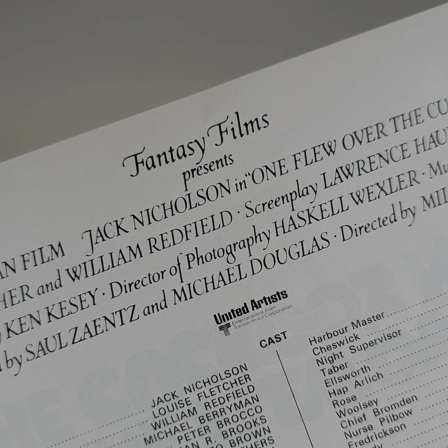 One Flew Over the Cuckoo's Nest (1975) Synopsis Sheet [folded, as issued] 24x34, изображение 2