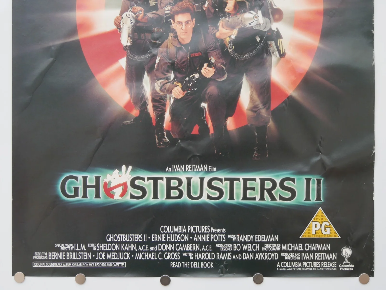 GHOSTBUSTERS 2 - (ROLLED) Video Shop Film Poster - RARE, изображение 3