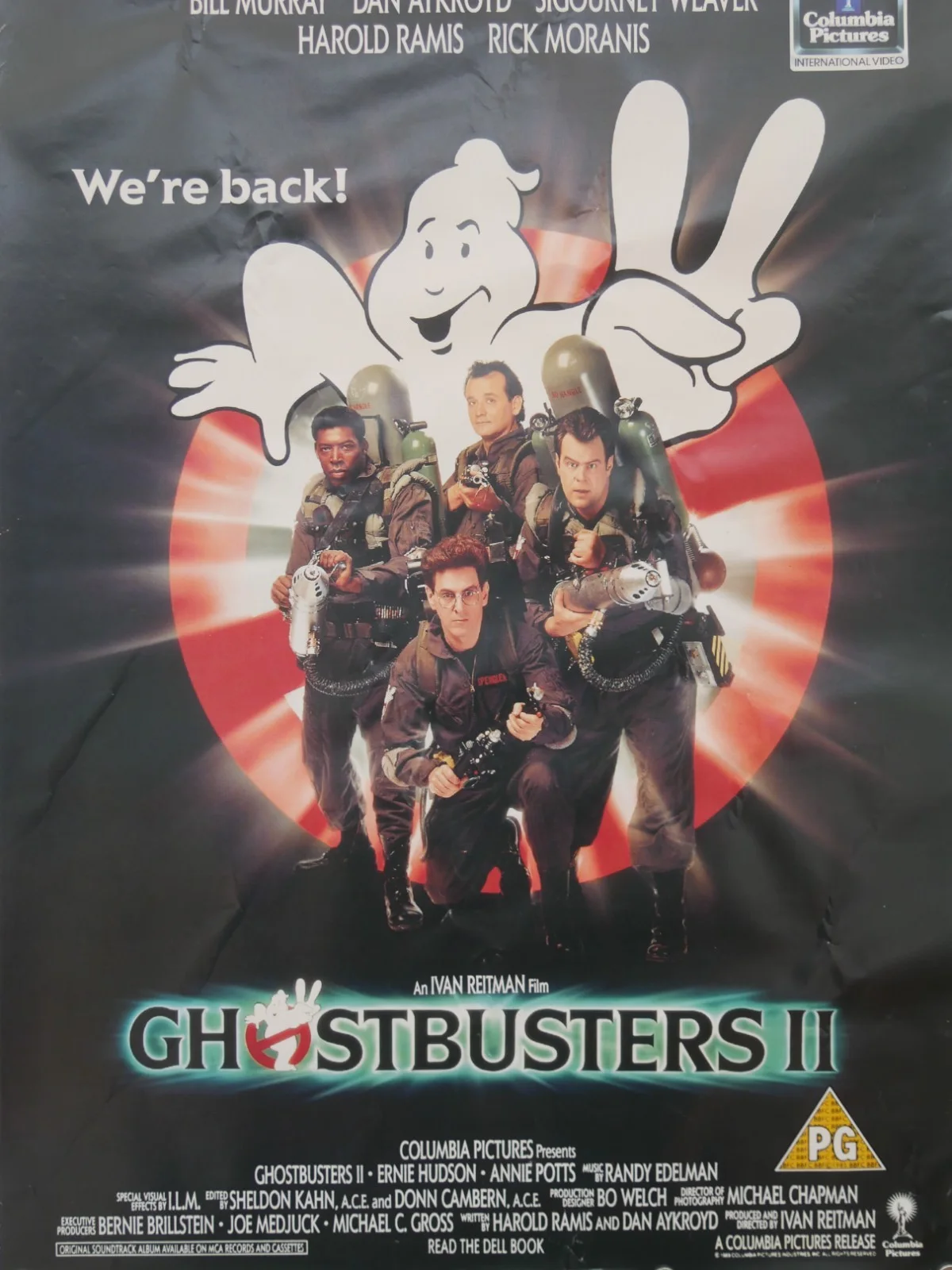 GHOSTBUSTERS 2 - (ROLLED) Video Shop Film Poster - RARE, изображение 4