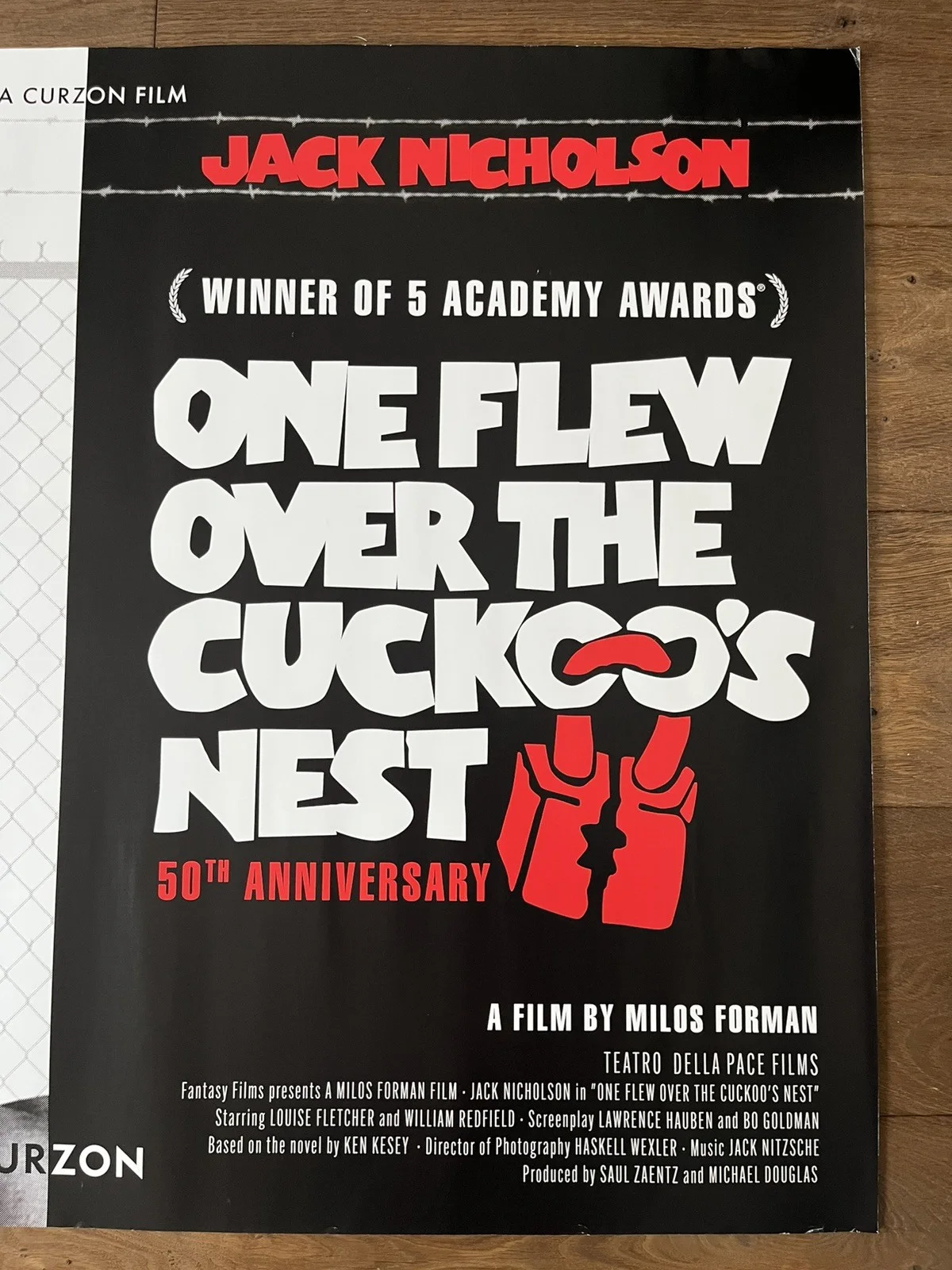 One Flew Over the Cuckoo's Nest, 50th Anniversary 2025, UK Quad Cinema Poster, image 5