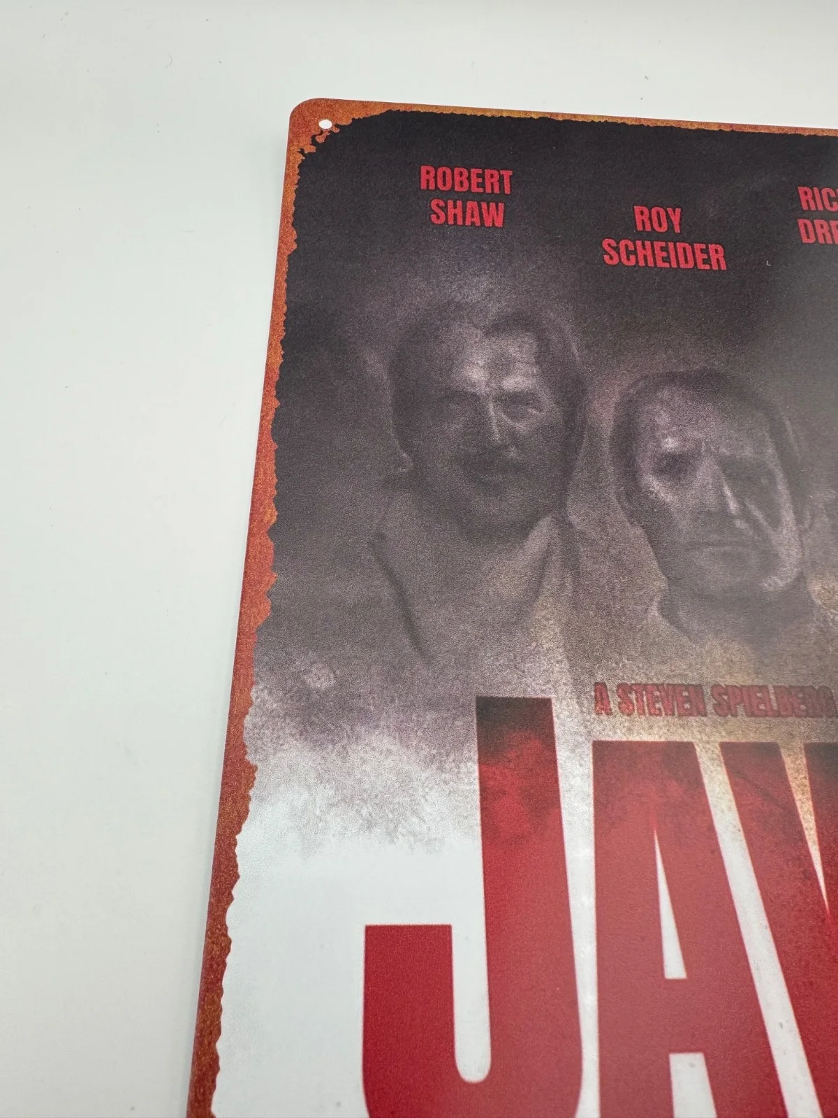 Jeffrey Voorhees — Jeffrey Voorhees Signed JAWS Tin Sign Alex Kintner Coa/Hol/Pic/ 2nd victim insc, image 4