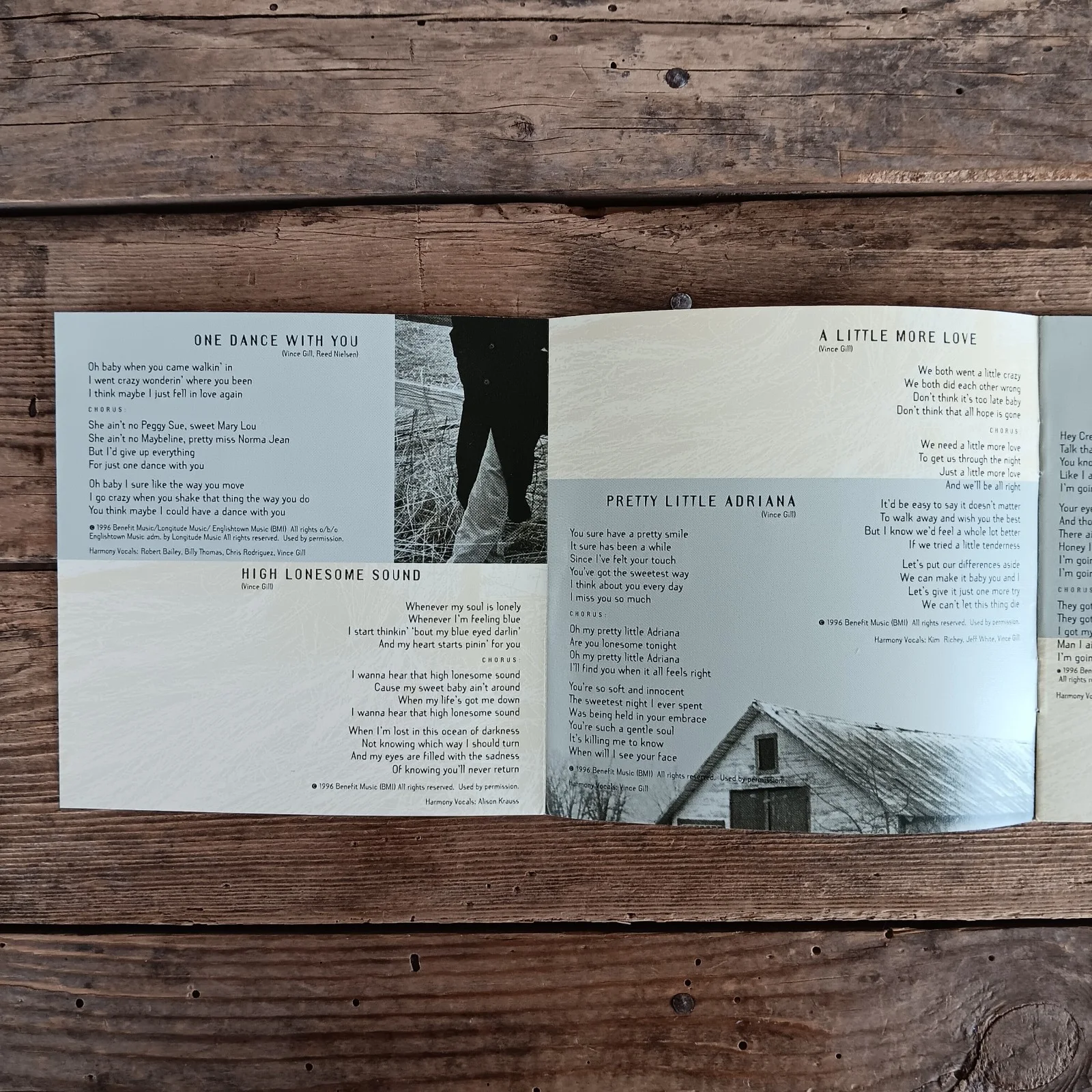 Vince Gill Signed Autographed High Lonesome Sound CD Cover Booklet Country Music, изображение 5
