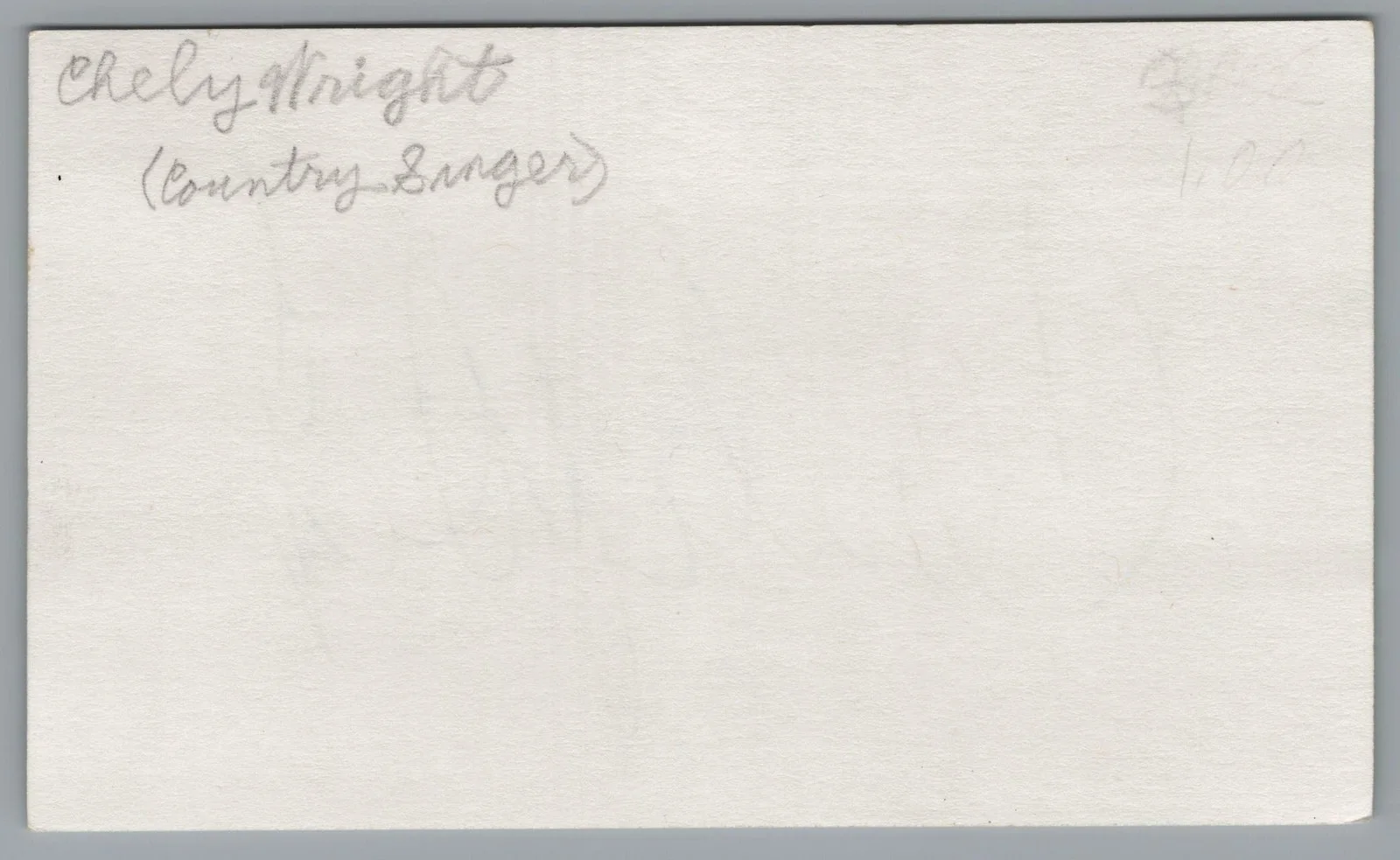 Chely Wright — Chely Wright Signed 3x5 Index Card Autographed, image 2