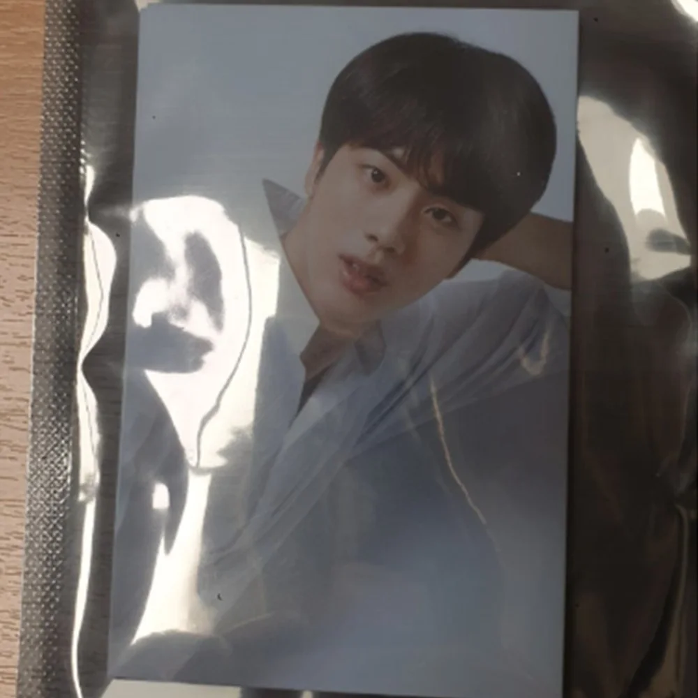 BTS Member Signed Photo Card Original 7 Pieces Set K-POP Black White Bangtan, изображение 3