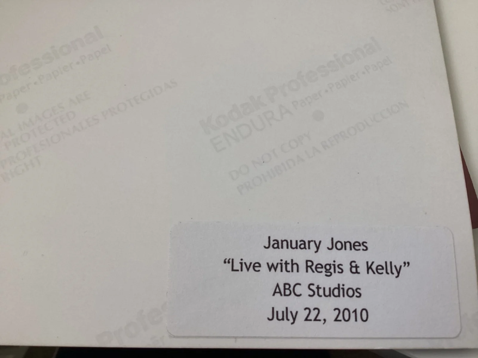 January Jones 10x8 Hand Signed Photo With Company Registered COA., изображение 2
