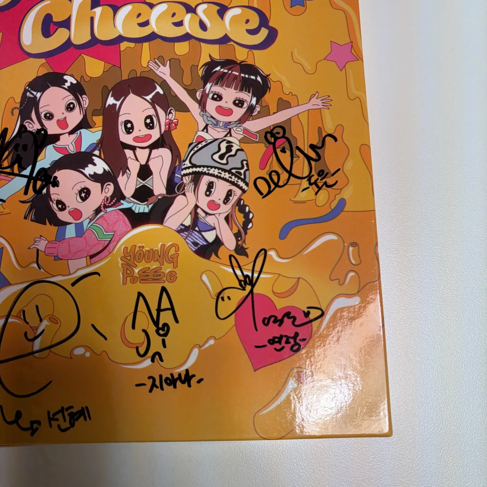 YOUNG POSSE [Macaroni Cheese] real signed PROMO album Kpop, изображение 2
