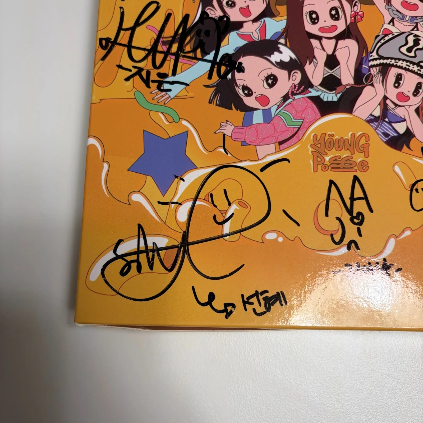 YOUNG POSSE [Macaroni Cheese] real signed PROMO album Kpop, изображение 3