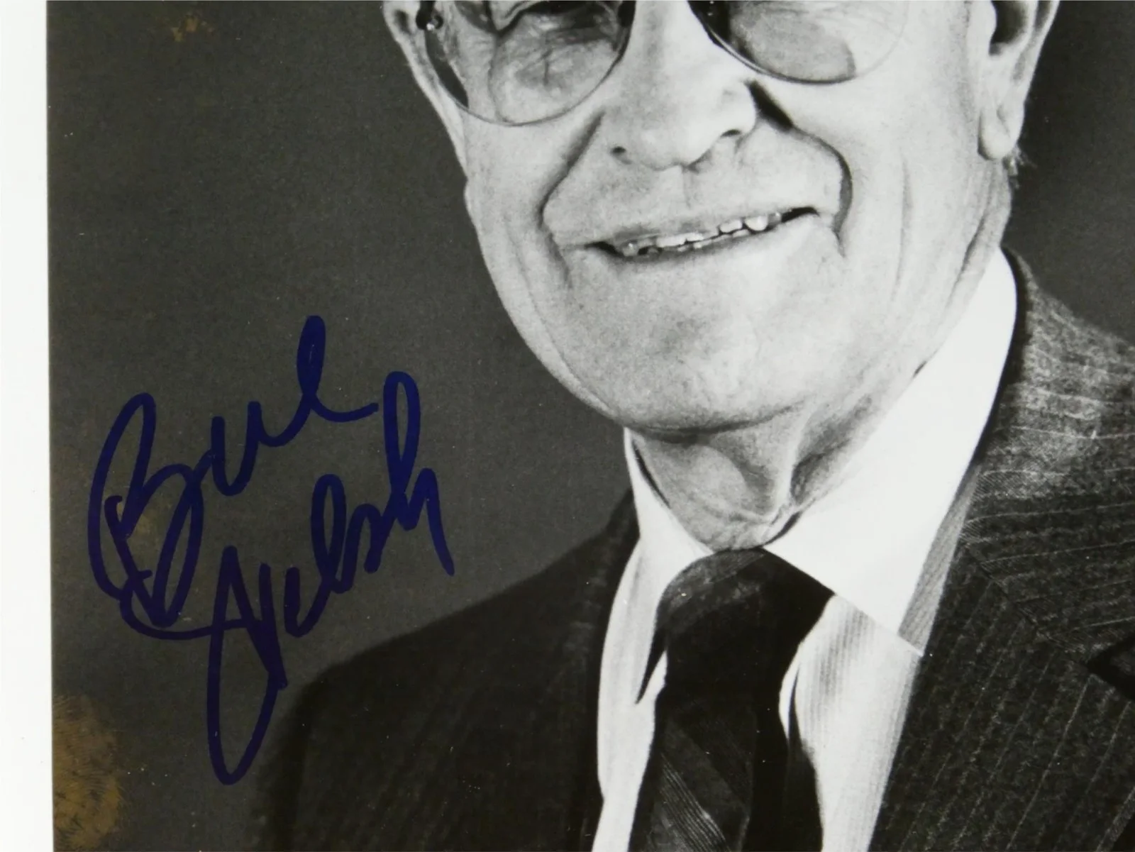 Bill Welsh — Bill Welsh Signed B&W 8x10 Photo Autographed Broadcaster, изображение 2