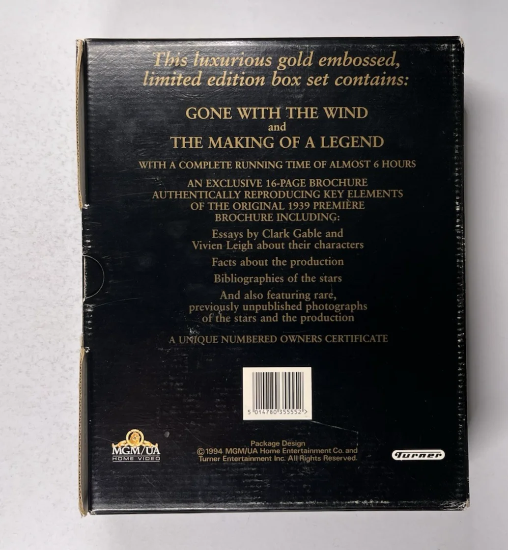 Gone With The Wind VHS Special Limited Edition Box Set Clark Gable Vivien Leigh, изображение 2