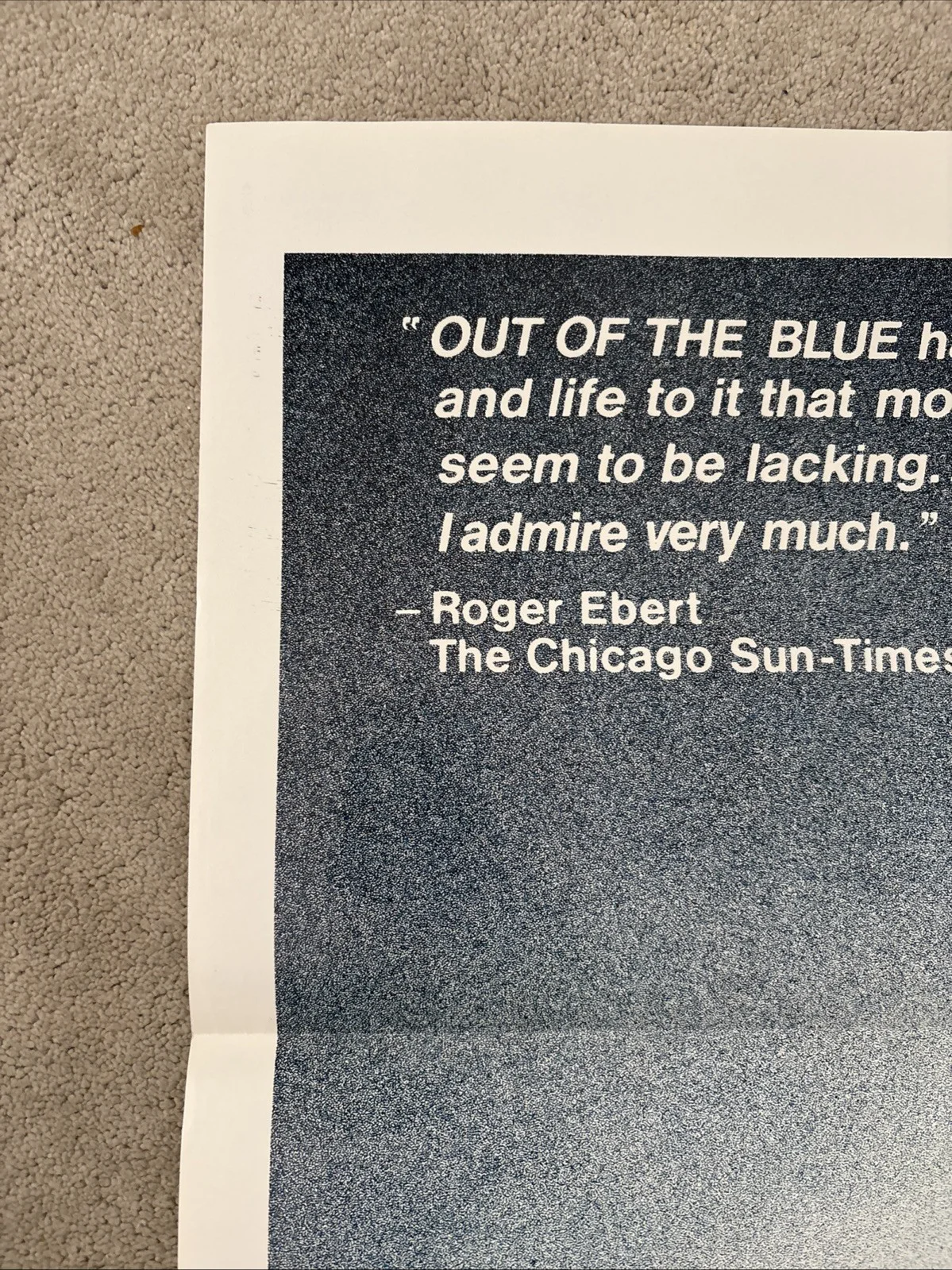 Out Of Of The Blue (1980) Original US One Sheet Movie Poster, изображение 2