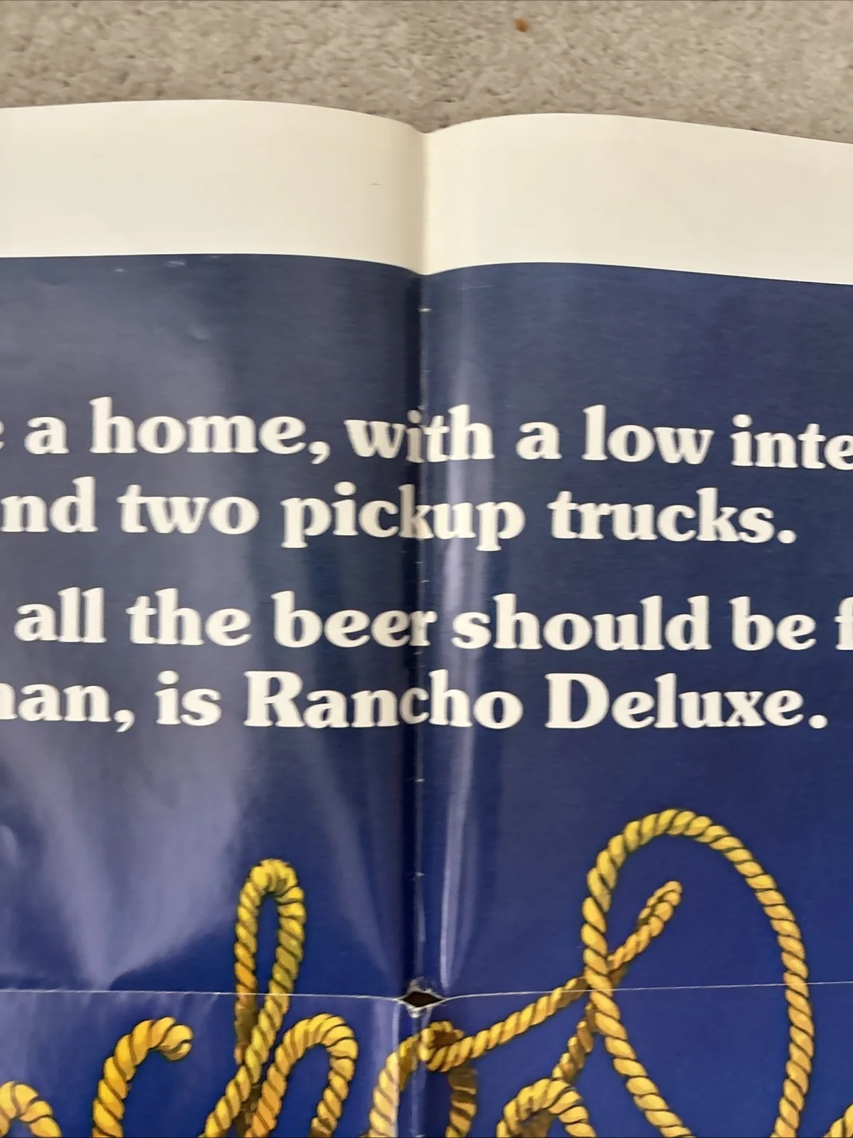 Rancgho Deluxe (1975) Original US One Sheet Movie Poster, image 3