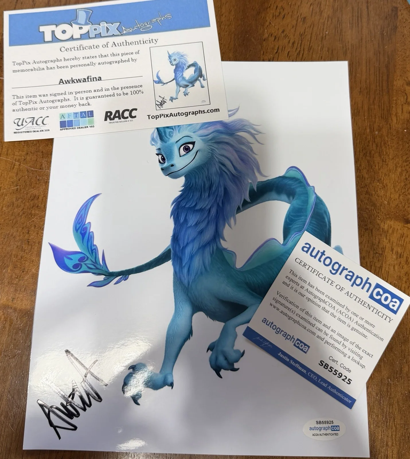 Awkwafina — Awkwafina Signed Autographed 8x10 Photo Disney Raya The Last Dragon ACOA, изображение 4