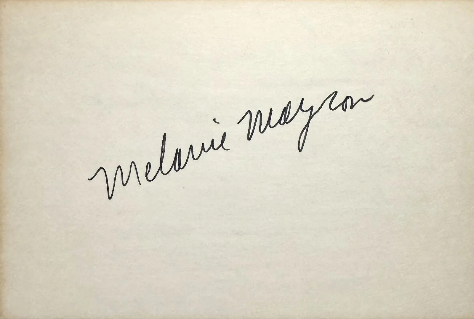 Melanie Mayron — MELANIE MAYRON Signed Autographed 4x6 INDEX CARD Dynasty Jane the Virgin JULIA, изображение 3