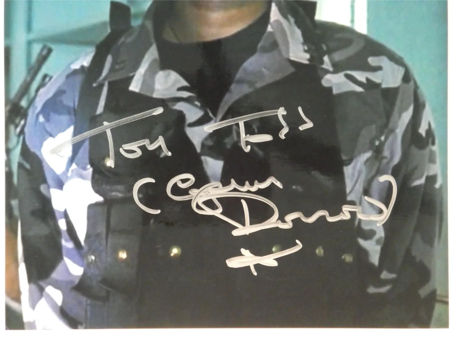 Tony Todd — Tony Todd Signed 8x10 Photo Captain Darrow from The Rock, Autographed, image 2