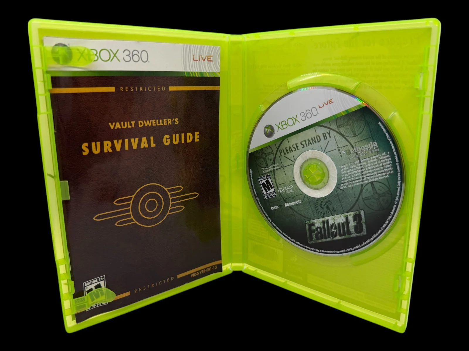 Ron Perlman, Malcolm McDowell, Paul Eiding — Ron Perlman Malcolm McDowell +1 Signed Fallout 3 Autograph XBOX 360 Game JSA COA, image 4