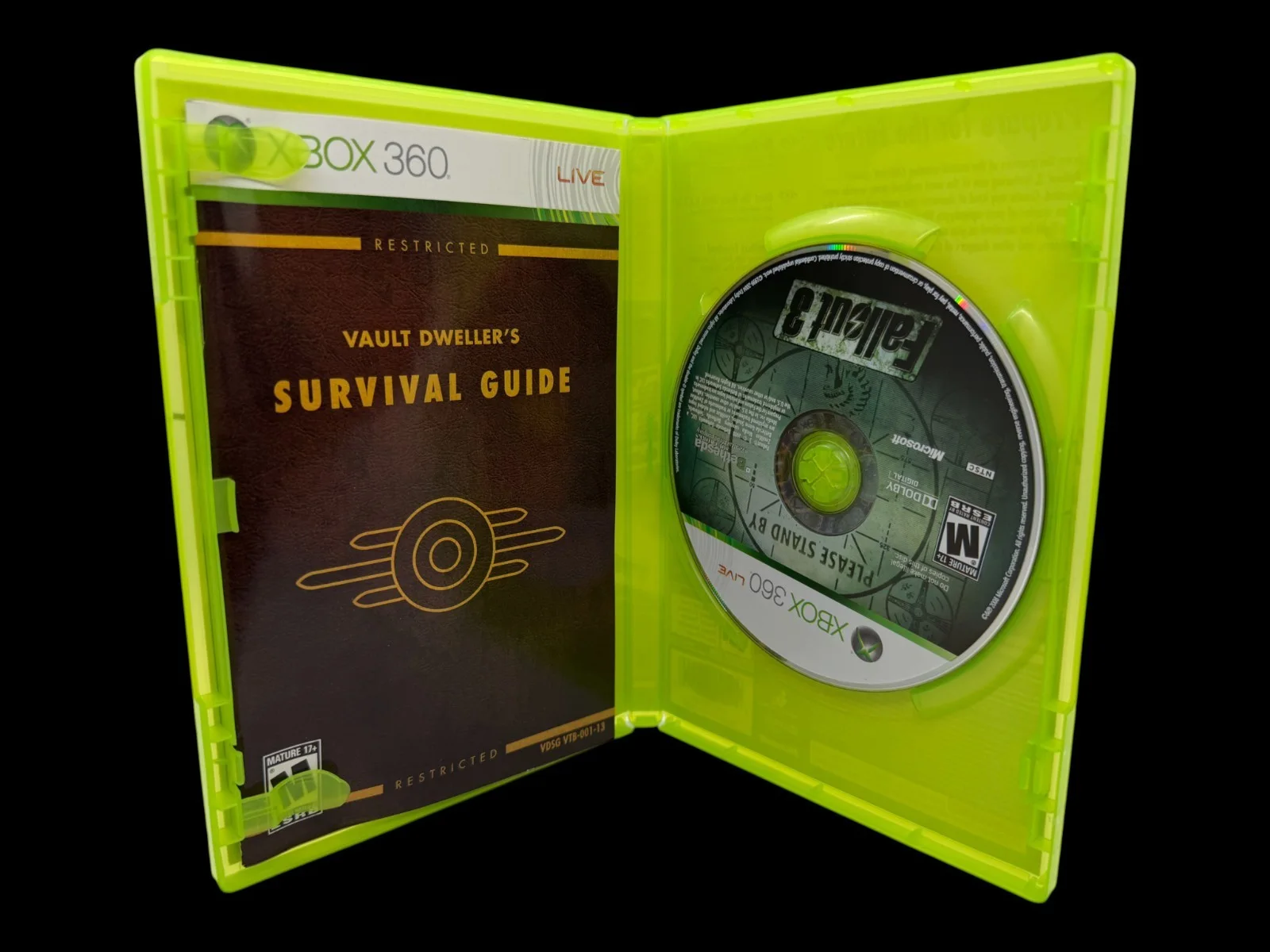 Ron Perlman, Malcolm McDowell, Paul Eiding — Ron Perlman Malcolm McDowell +1 Signed Fallout 3 Autograph XBOX 360 Game JSA COA, image 4