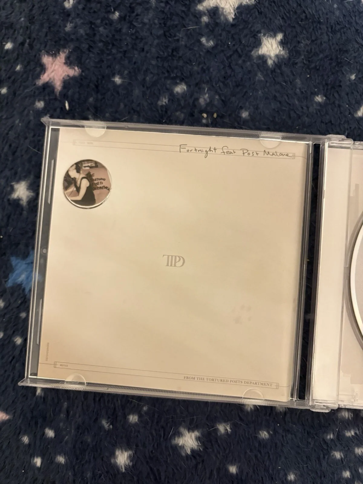 Taylor Swift TTPD Autographed CD, Fortnight Single Cd & White Vinyl Vinyl Set, изображение 3