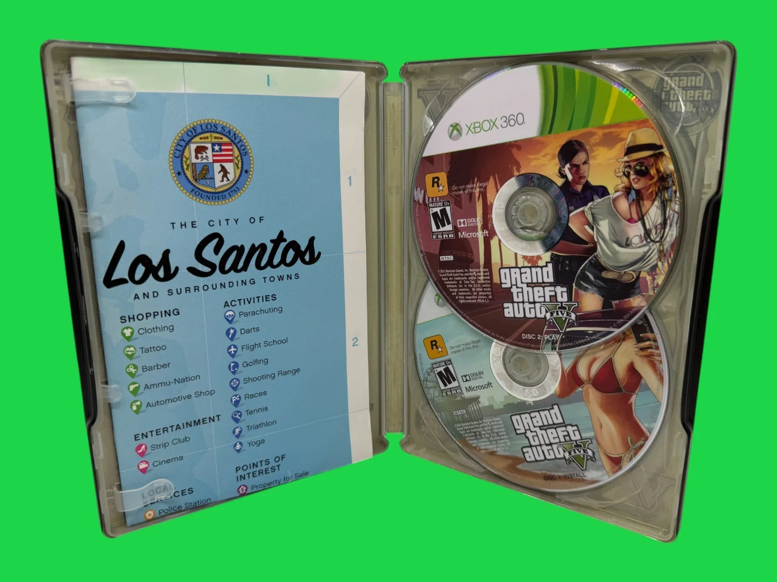 Steven Ogg, Ned Luke, Shawn Fonteno — Ned Luke +2 Cast Signed Grand Theft Auto V Xbox 360 Steelbook Game GTA JSA COA, image 5