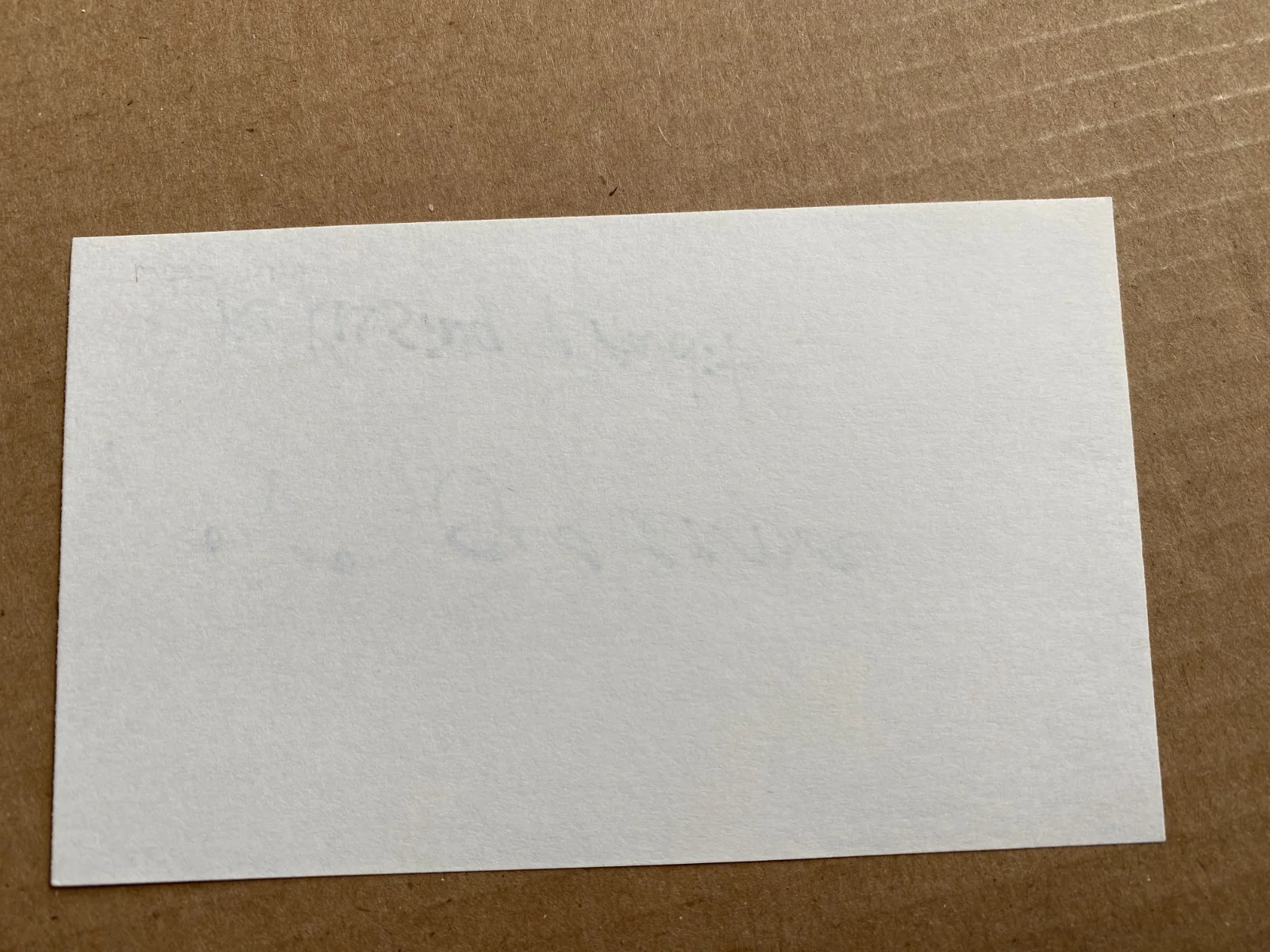 Morganna The Kissing Bandit signed index card #2, image 2
