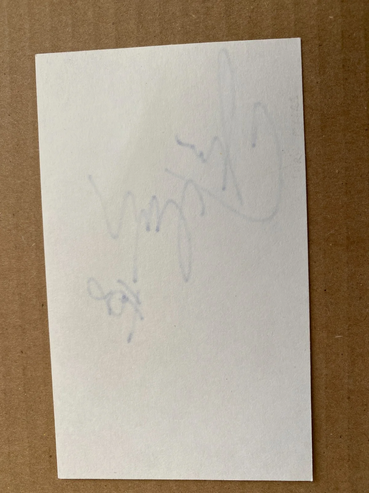 Chris Myers signed index card Fox broadcaster, image 2