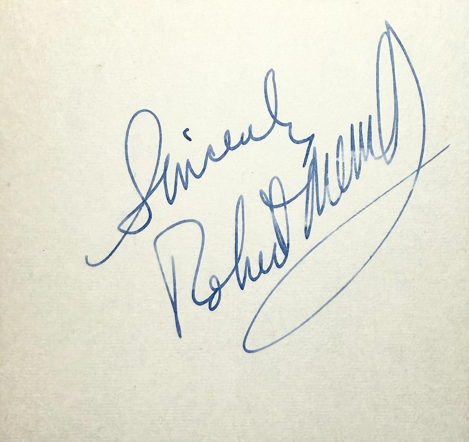 Robert Merrill — ROBERT MERRILL Signed Autographed 4x6 INDEX CARD ACTOR Operatic Baritone SINGER, image 2