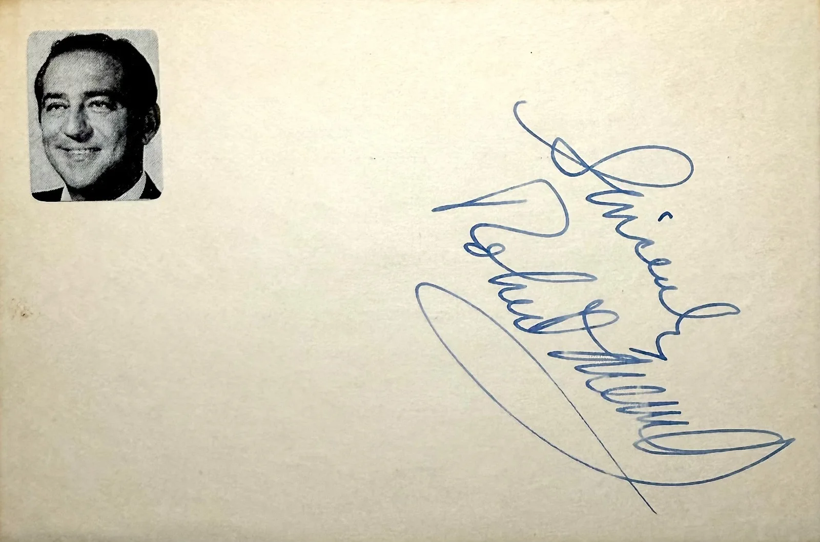 Robert Merrill — ROBERT MERRILL Signed Autographed 4x6 INDEX CARD ACTOR Operatic Baritone SINGER, image 4