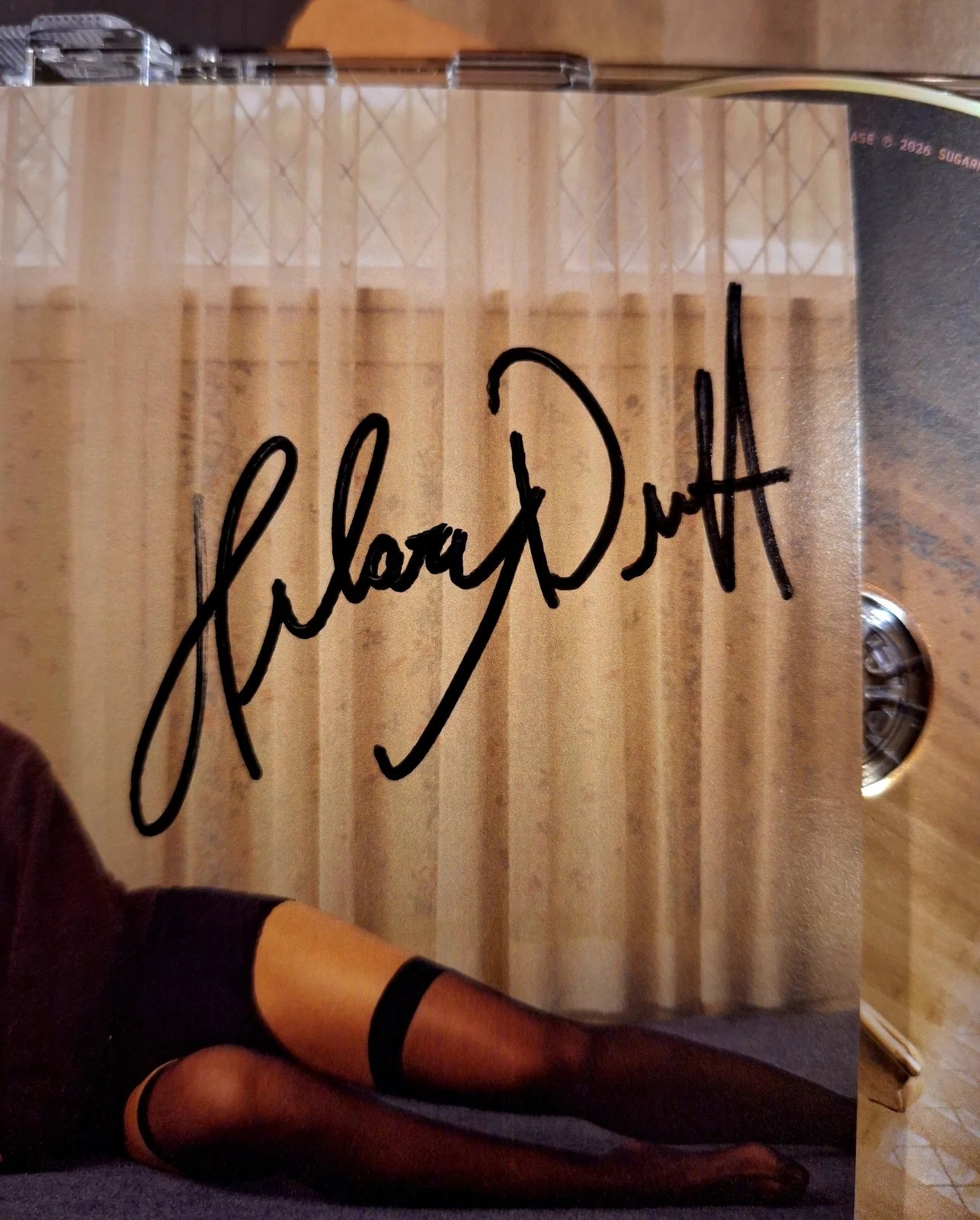 AUTOGRAPHED Hilary Duff luck or something signed cd Lizzie McGuire ! new in hand, изображение 2