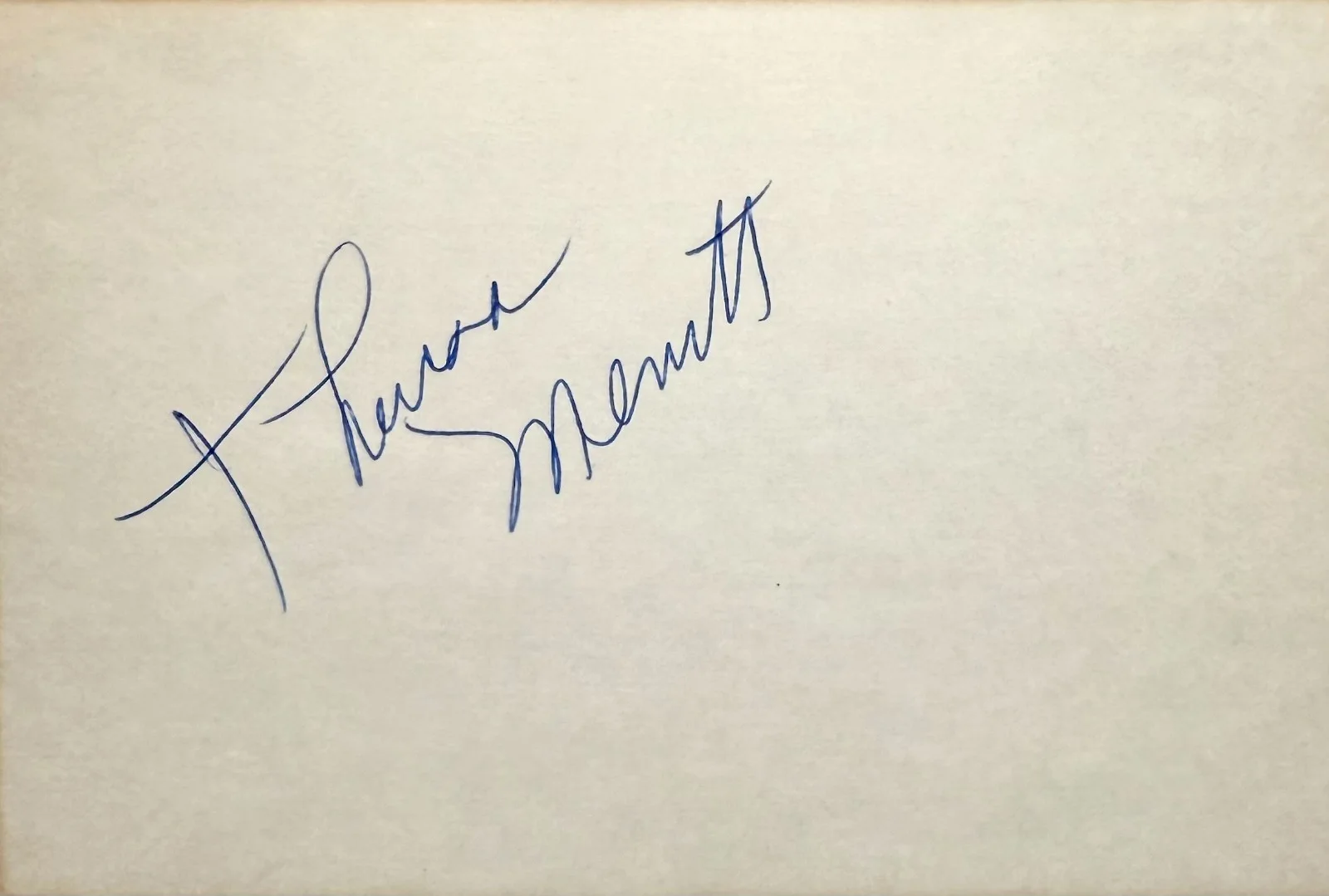 Theresa Merritt — THERESA MERRITT Signed Autographed 4" x 6" INDEX CARD That's My Mama THE WIZ, изображение 3