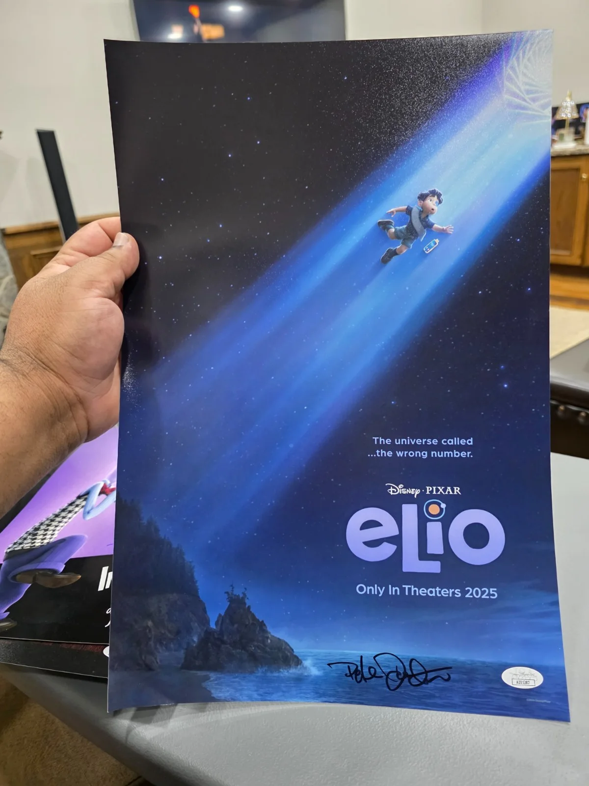 PETER DOCTER — PETE DOCTER SIGNED AUTOGRAPH DISNEY PIXAR ELIO MOVIE 12X18 PHOTO COA JSA