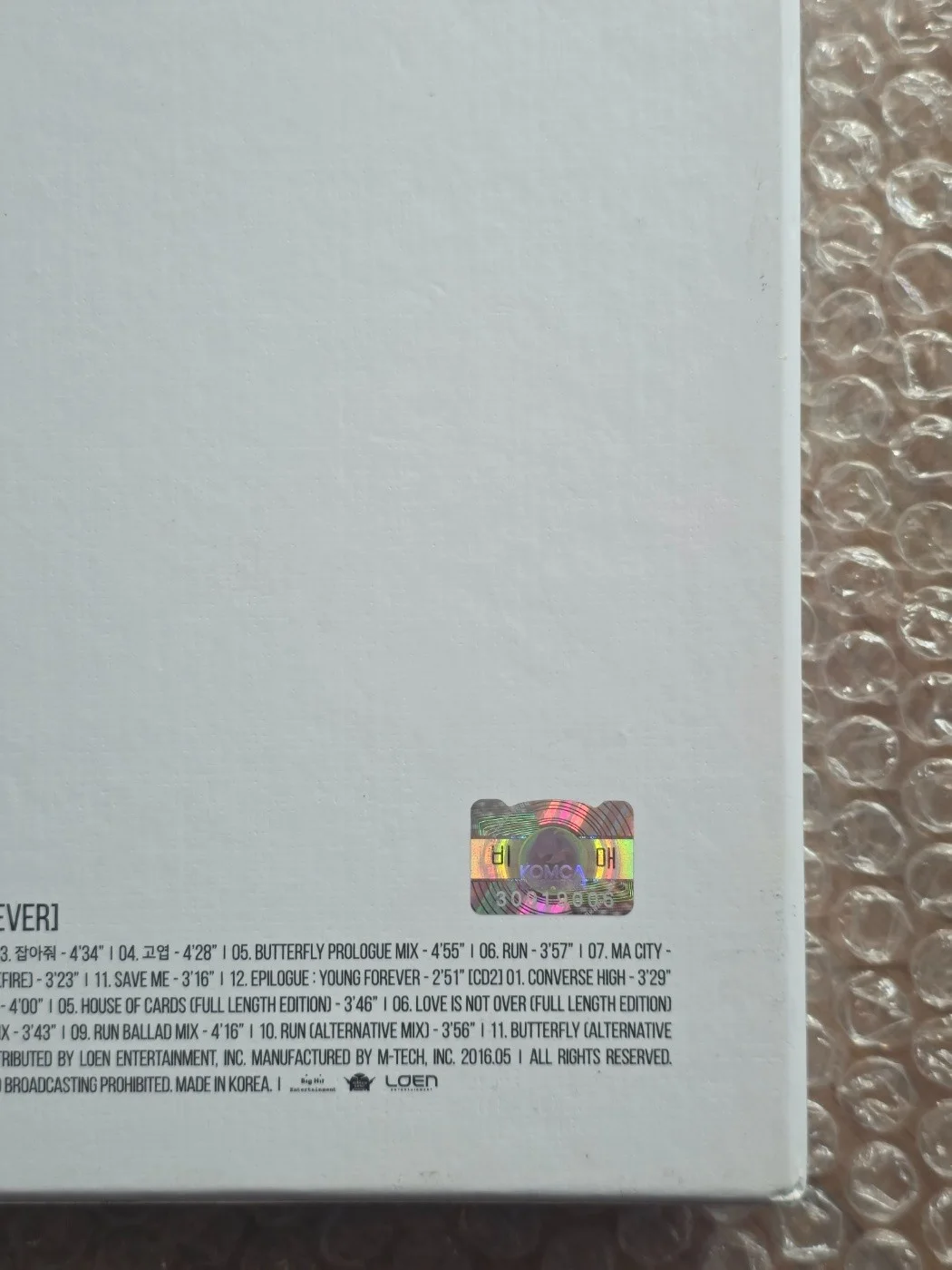 BTS BANGTAN BOYS Young Forever Album Autographed Hand Signed, image 3
