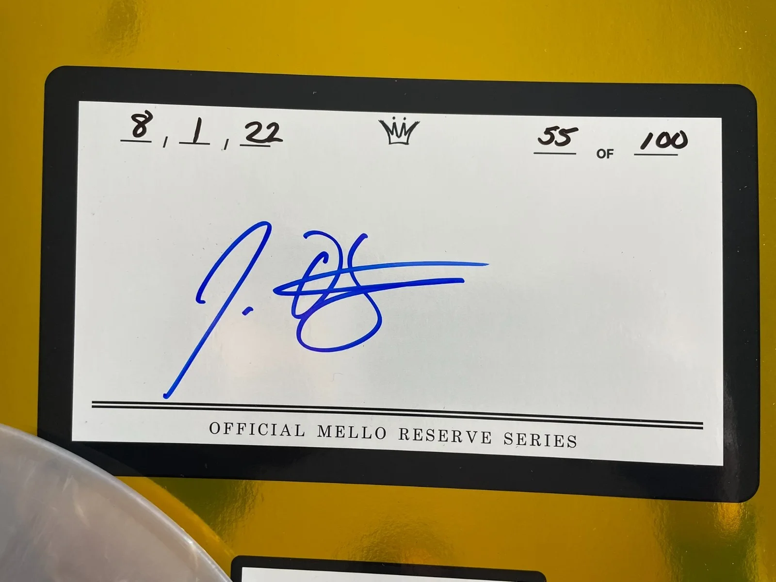 Joell Ortiz Autograph Record Signed Mello COA Reserve Series 55 of 100, изображение 4