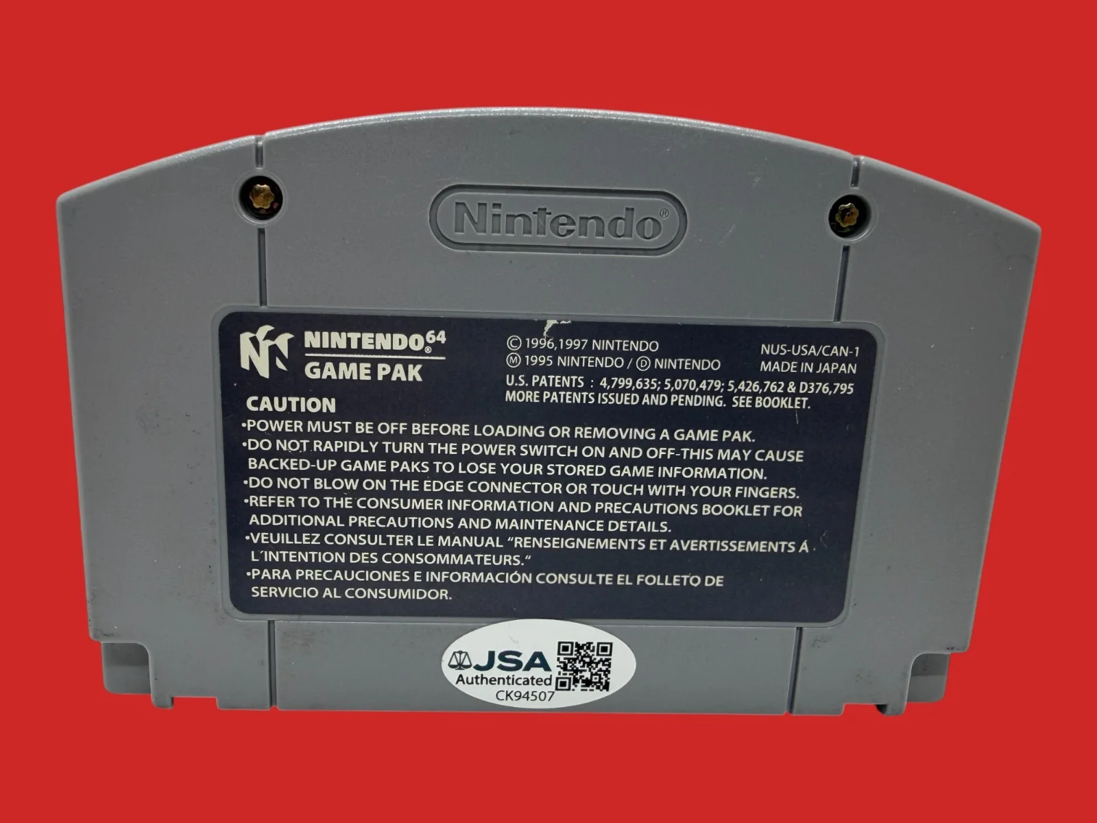 Grant Kirkhope — Grant Kirkhope Signed N64 Cartridge Banjo Kazooie Composer Autograph JSA COA, изображение 3