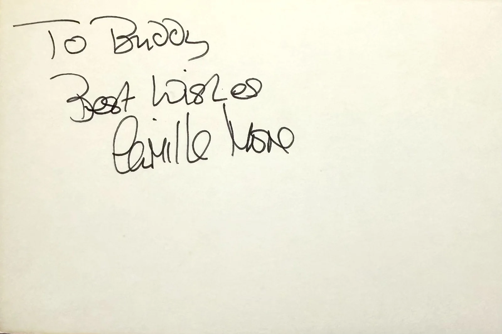 Camilla More — CAMILLA MORE Signed Autograph 4x6 INDEX CARD Friday the 13th: The Final Chapter, изображение 3