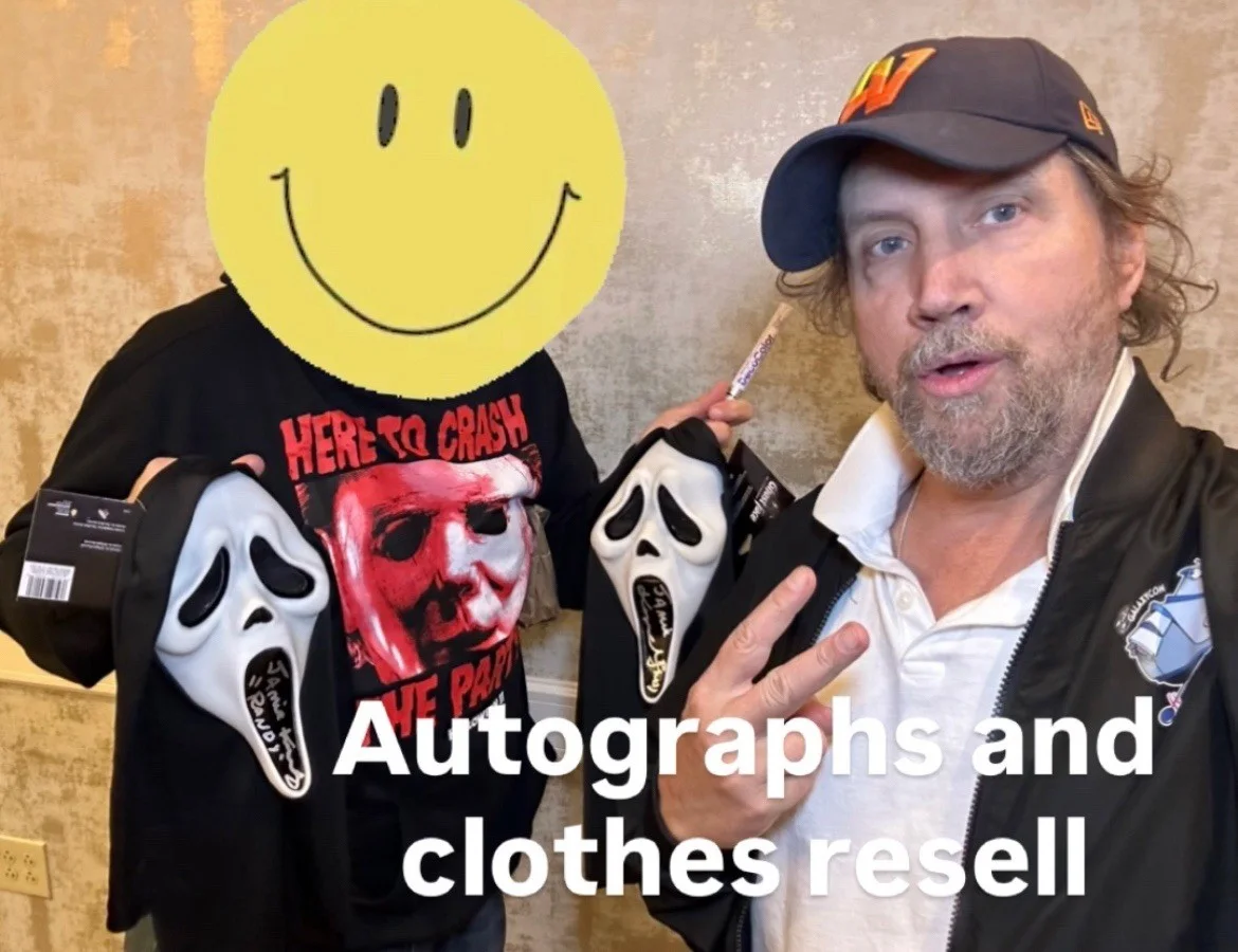 Jamie Kennedy — SCREAM Mask signed by Jamie Kennedy (Proof Pic) Scream Movie Autograph, изображение 4