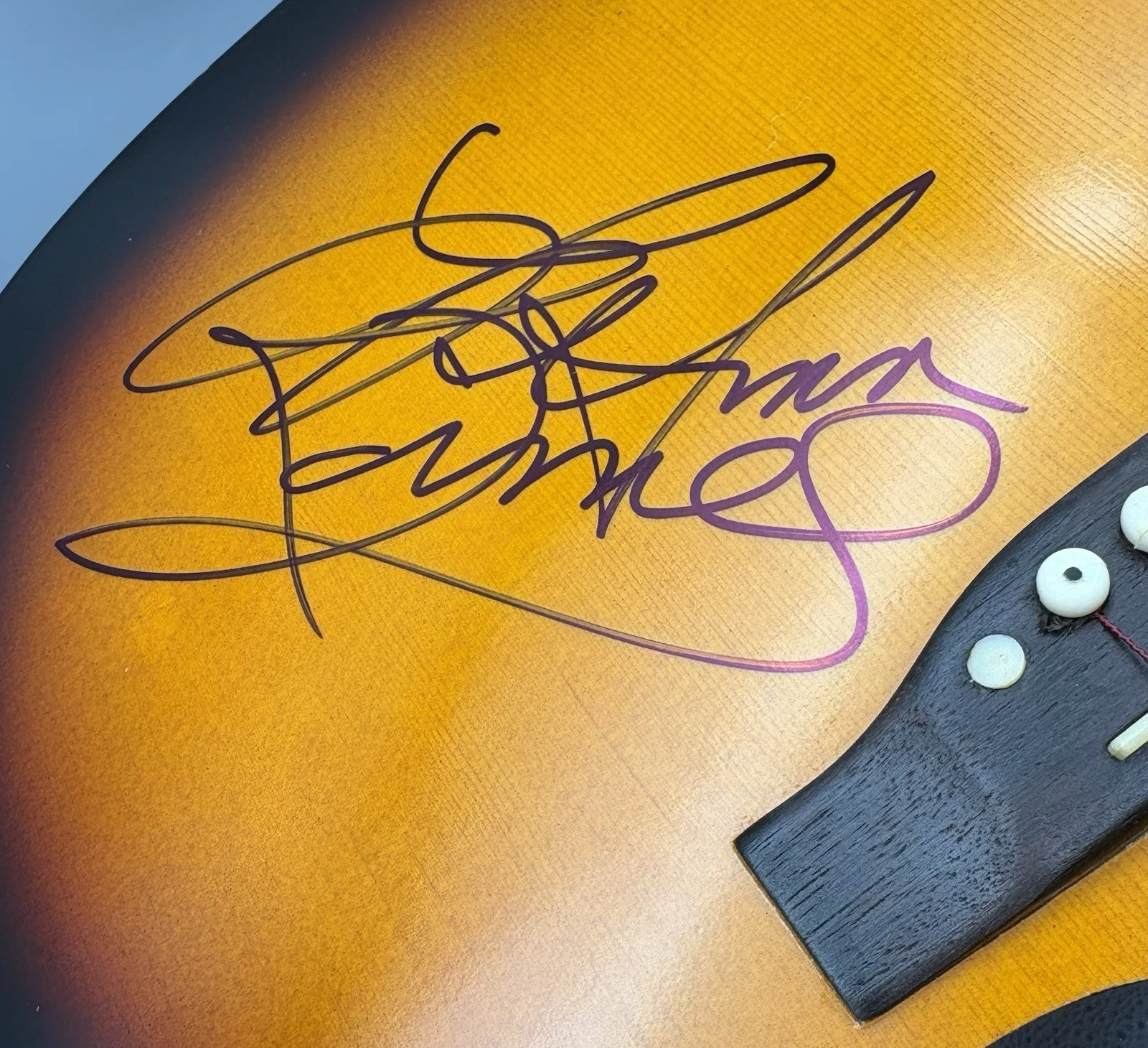 Leann Rimes Signed Autographed Espanola Acoustic Guitar Singer/Songwriter W/ COA, изображение 2